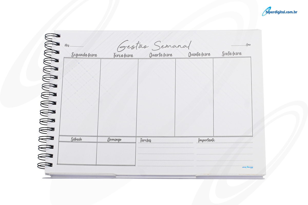 Caderno Gestão Semanal A4 - Imagem 2