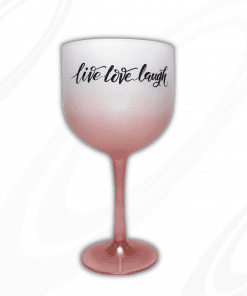 taça de gin degrade rosa